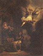 REMBRANDT Harmenszoon van Rijn The Angel Leaving Tobias and His Family USA oil painting artist